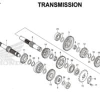 E17 – Transmission – Katalog Honda CRF 150L