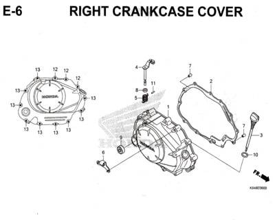 E6-Right-Crankcase-Cover-Honda-Crf-150L