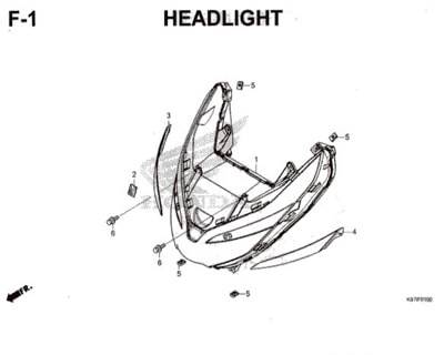 F1- Headlight – Katalog Honda PCX 150 K97