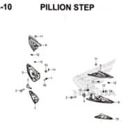 F14-10 – Pillion Step – Katalog Honda PCX 150 K97