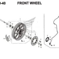F20-40 – Front Wheel – Katalog Honda PCX 150 K97