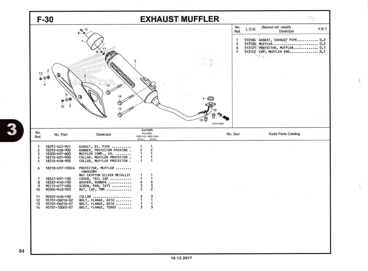 F-30-Exhaust-Muffler-Katalog-Pcx-150-K97