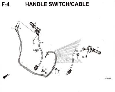 F4- Handle Switch / Cable – Katalog Honda PCX 150 K97