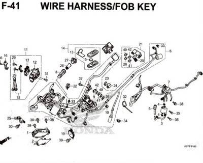 F-41-Wire-Harness-Fob-Key-Pcx-150-K97