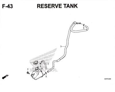 F43 – Reserve Tank – Katalog Honda PCX 150 K97