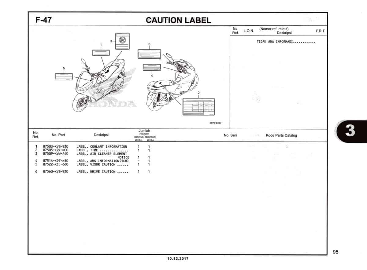 F-47-Caution-Label-Katalog-Pcx-150-K97