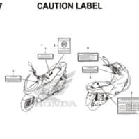 F-47-Caution-Label-Pcx-150-K97