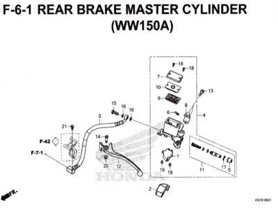 F-6-1-Rear-Brake-Master-Cylinder-(WW150A)-Pcx-150-K97