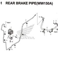 F-7-1-Rear-Brake-Pipe-(WW150A)-Pcx-150-K97