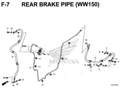 F-7-Rear-Brake-Pipe-(WW150)-Pcx-150-K97