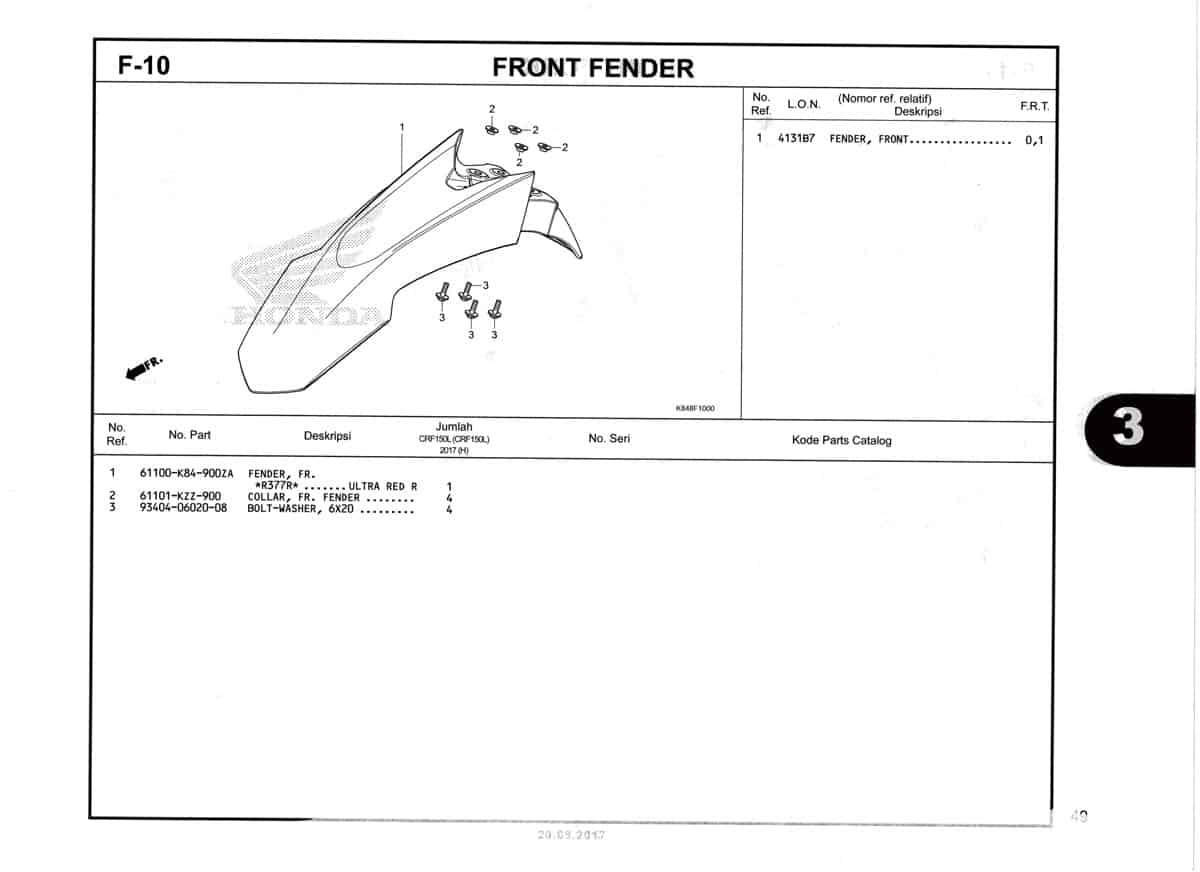 F10-Front-Fender-Katalog-Honda-Crf-150L