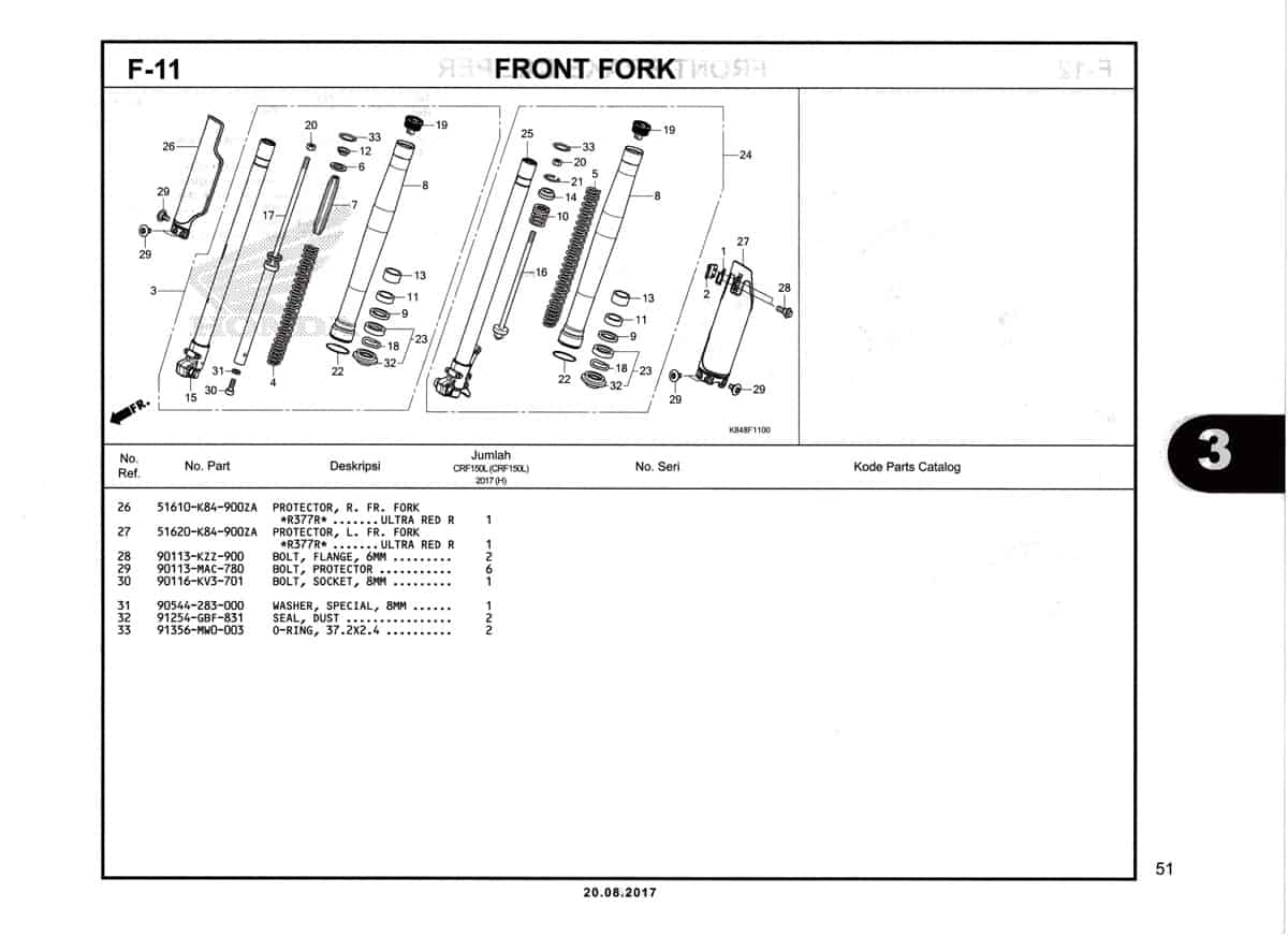 F11-1-Front-Fork-Katalog-Honda-Crf-150L