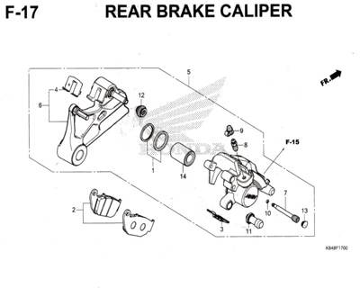 F17-Rear-Brake-Caliper-Honda-Crf-150L