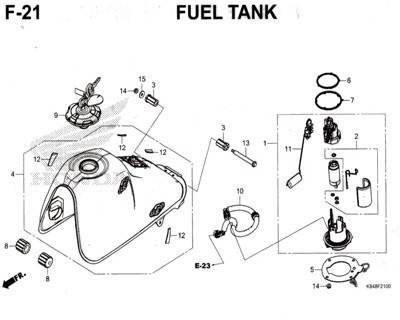 F21 – Fuel Tank – Katalog Honda CRF 150L