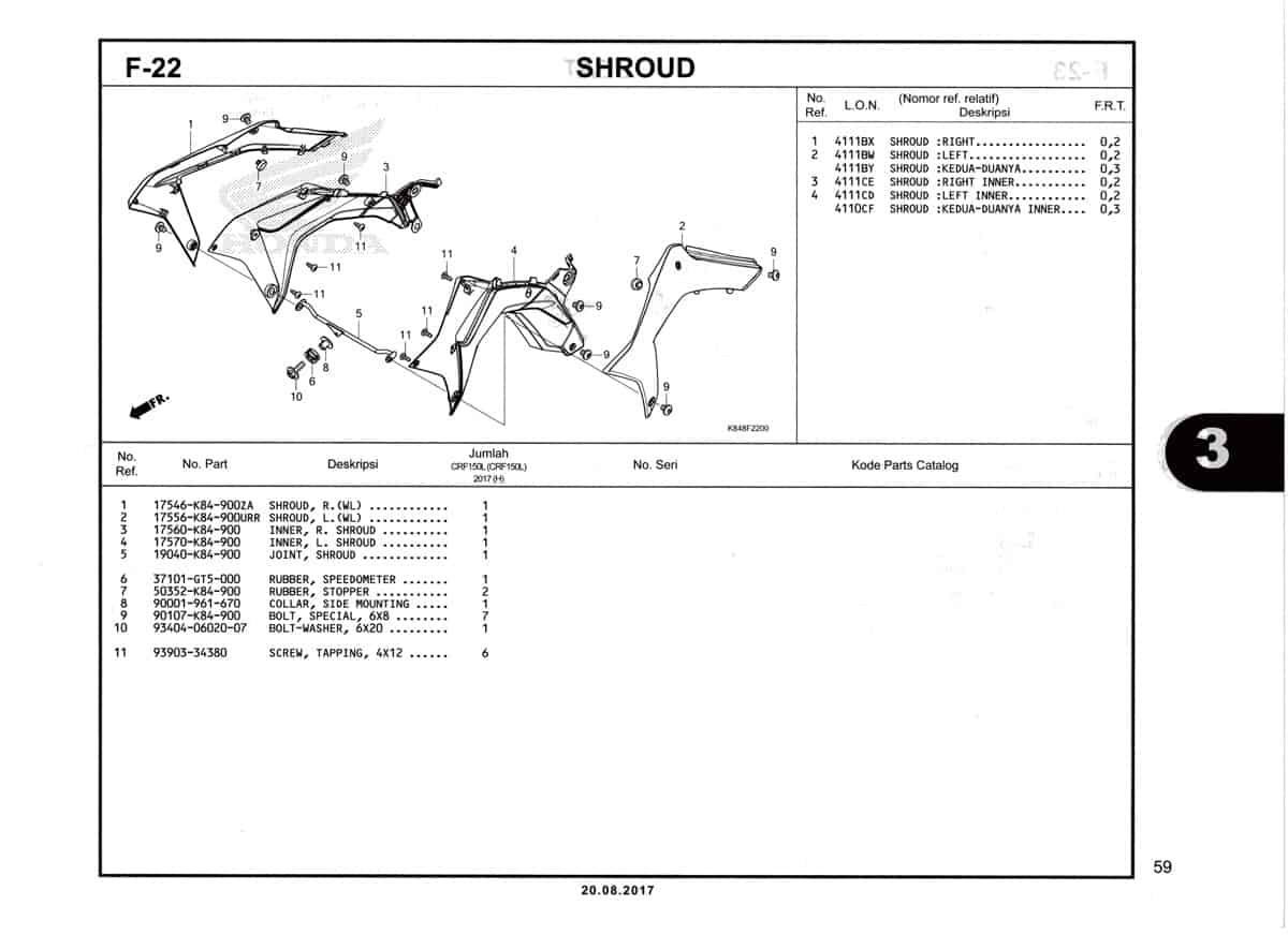 F22-Shroud-Katalog-Honda-Crf-150L