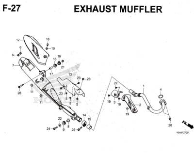 F27 – Exhaust Muffler – Katalog Honda CRF 150L