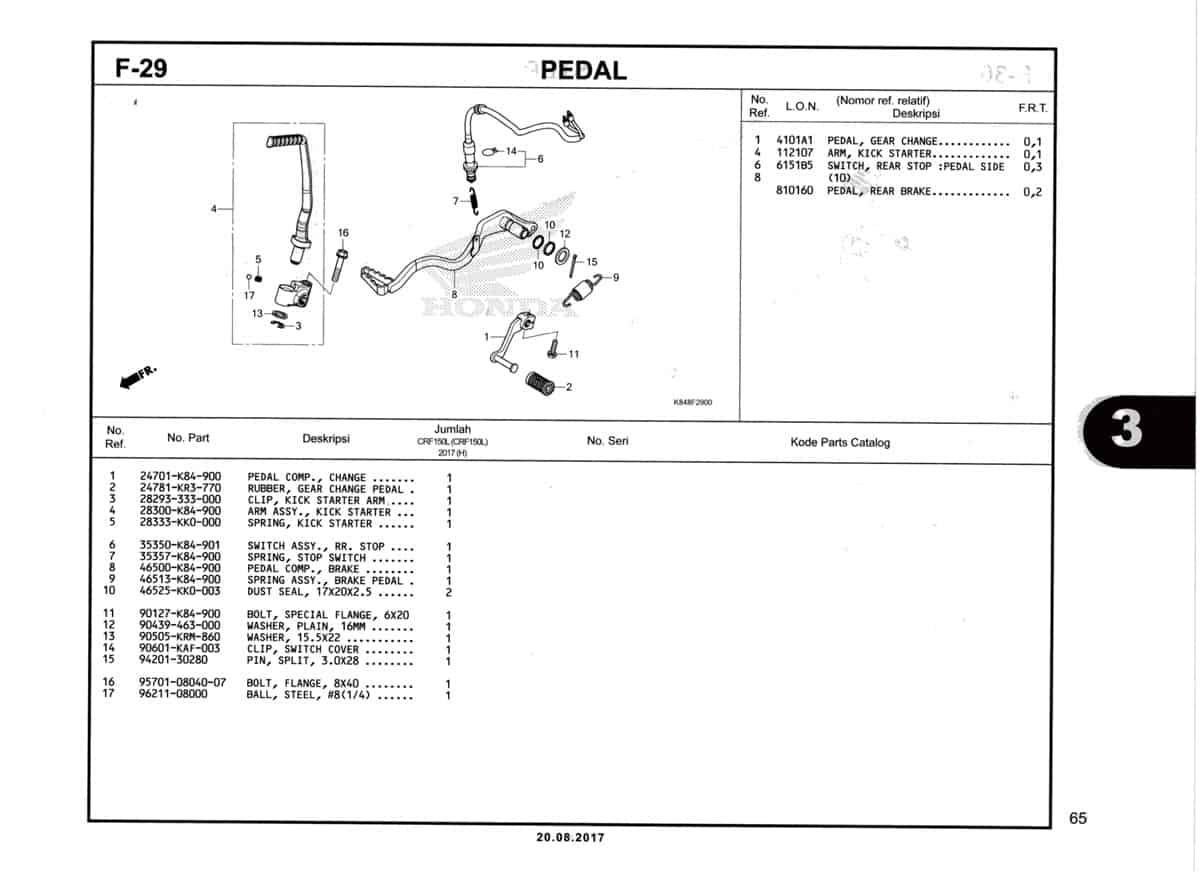 F29-Pedal-Katalog-Honda-Crf-150L