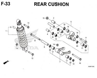 F33-Rear-Cushion-Honda-Crf-150L