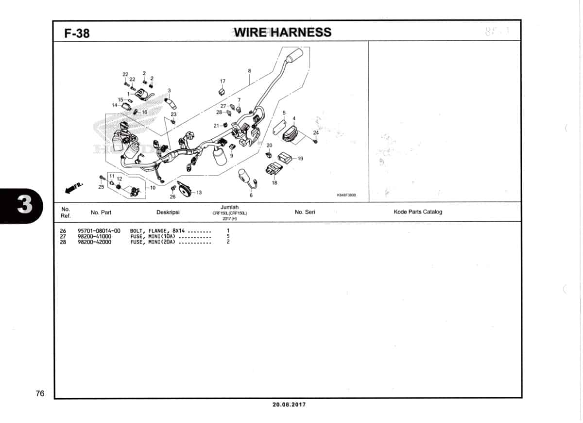 F38-Wire-Harness-Katalog--Honda-Crf-150L