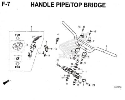 F7-Handle-Pipe-Top-Bridge-Honda-Crf-150L