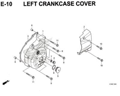 E-10-Left-Crankcase-Cover-CB150-Verza