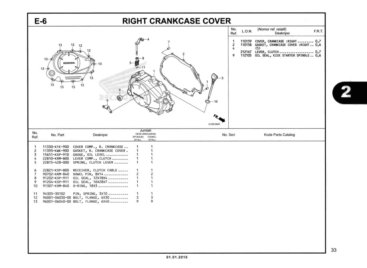 E-6-Right-Crankcase-Cover-Katalog-CB150-Verza