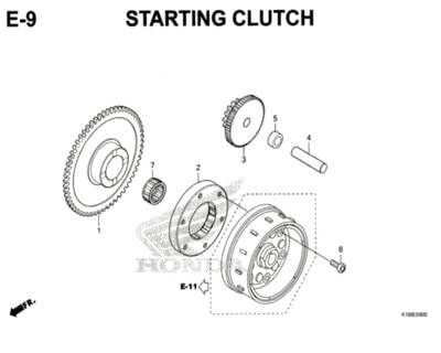 E-9-Starting-Clutch-CB150-Verza