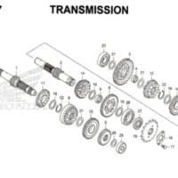 E17 – Transmission – Katalog Honda CB150 Verza