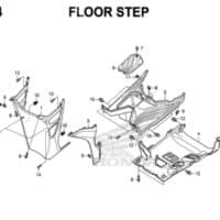 F14 – Floor Step – Katalog Honda New Vario 150 K59J