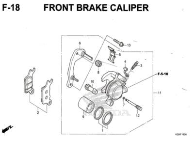 F-18-Front-Brake-Caliper-New-Vario-150-K59J