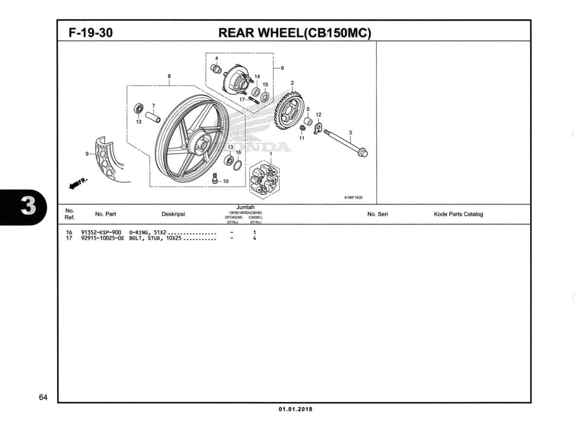 F-19-30-Rear-Wheel-(CB150MC)-Katalog-CB150-Verza