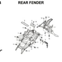 F34 – Rear Fender – Katalog Honda CB150 Verza
