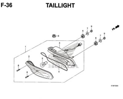 F36 – Taillight – Katalog Honda CB150 Verza