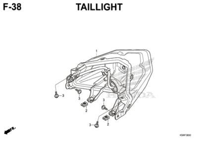 F38 – Taillight – Katalog Honda New Vario 150 K59J