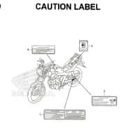 F49 – Caution Label – Katalog Honda CB150 Verza