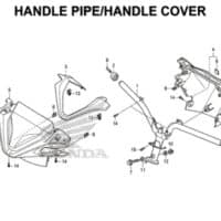 F9 – Handle Pipe / Handle Cover – Katalog Honda New Vario 150 K59J