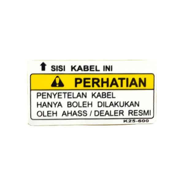 Label, CBS Caution 87514K25600