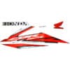 Sticker Body Kiri (Stripe Set Left) Hitam - New CBR 150R K45G
