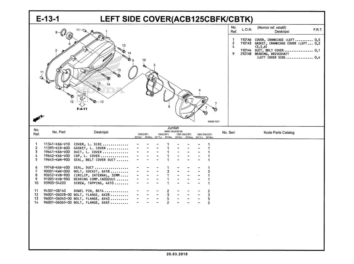 E-13-1-Left-Side-Cover-(ACB125CBFK-CBTK)-Katalog-New-Vario-125-K60R