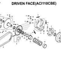 E17 – Driven Face (ACI110CBE) – Katalog Honda New Vario 110