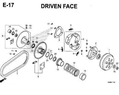 E17 – Driven Face – Katalog Honda New Vario 125 K60R