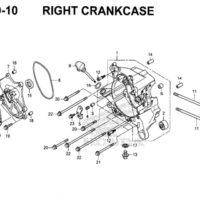 E19-10 – Right Crankcase – Katalog Honda New Vario 125 K60R