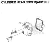 E2 – Cylinder Head Cover (ACI110CBE) – Katalog Honda New Vario 110