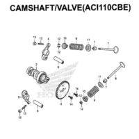 E4 – Camshaft/Valve (ACI110CBE) – Katalog Honda New Vario 110