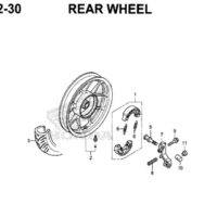 F22-30 – Rear Wheel – Katalog Honda New Vario 125 K60R