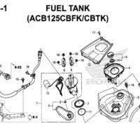 F26-1 – Fuel Tank (ACB125CBFK/CBTK) – Katalog Honda New Vario 125 K60R