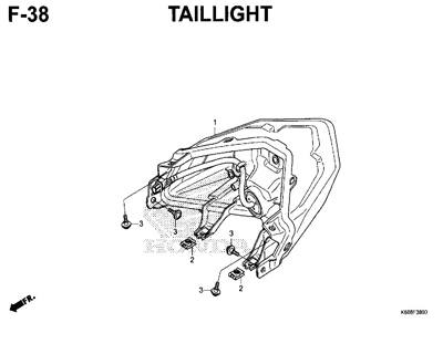 Light Assy, Tail - New Vario 150 K59J & New Vario 160 K60R