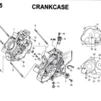 E15 – Crankcase – Katalog Honda New CB150R StreetFire K15M