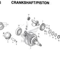 E16 – Crankshaft/Piston – Katalog Honda New CB150R StreetFire K15M