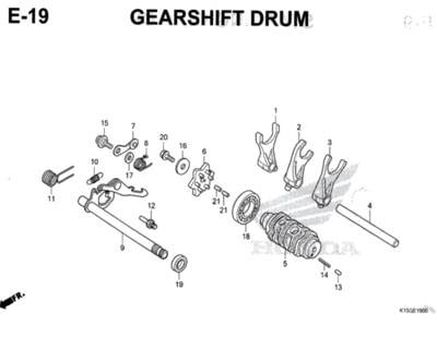 E-19-Gearshift-Drum-CB150R